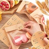 image:imageOutus 400 Pcs Cookie Packaging Bags with Seal 71 x 75 Inch Bakery Pastry Bags with Window Heat Sealable Grease Resistant Paper to Go Bake Sleeves for Gift Giving Donut Bread Sandwich BrownBrown