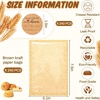 image:imageOutus 400 Pcs Cookie Packaging Bags with Seal 71 x 75 Inch Bakery Pastry Bags with Window Heat Sealable Grease Resistant Paper to Go Bake Sleeves for Gift Giving Donut Bread Sandwich BrownBrown