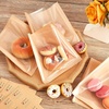 image:imageOutus 400 Pcs Cookie Packaging Bags with Seal 71 x 75 Inch Bakery Pastry Bags with Window Heat Sealable Grease Resistant Paper to Go Bake Sleeves for Gift Giving Donut Bread Sandwich BrownBrown