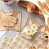image:imageOutus 400 Pcs Cookie Packaging Bags with Seal 71 x 75 Inch Bakery Pastry Bags with Window Heat Sealable Grease Resistant Paper to Go Bake Sleeves for Gift Giving Donut Bread Sandwich BrownBrown