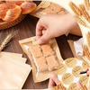 image:imageOutus 400 Pcs Cookie Packaging Bags with Seal 71 x 75 Inch Bakery Pastry Bags with Window Heat Sealable Grease Resistant Paper to Go Bake Sleeves for Gift Giving Donut Bread Sandwich BrownBrown