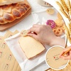 image:imageOutus 400 Pcs Cookie Packaging Bags with Seal 71 x 75 Inch Bakery Pastry Bags with Window Heat Sealable Grease Resistant Paper to Go Bake Sleeves for Gift Giving Donut Bread Sandwich BrownWhite