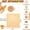 image:imageOutus 400 Pcs Cookie Packaging Bags with Seal 71 x 75 Inch Bakery Pastry Bags with Window Heat Sealable Grease Resistant Paper to Go Bake Sleeves for Gift Giving Donut Bread Sandwich BrownBrown