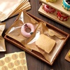 image:imageOutus 400 Pcs Cookie Packaging Bags with Seal 71 x 75 Inch Bakery Pastry Bags with Window Heat Sealable Grease Resistant Paper to Go Bake Sleeves for Gift Giving Donut Bread Sandwich BrownBrown