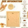 image:imageOutus 400 Pcs Cookie Packaging Bags with Seal 71 x 75 Inch Bakery Pastry Bags with Window Heat Sealable Grease Resistant Paper to Go Bake Sleeves for Gift Giving Donut Bread Sandwich BrownBrown