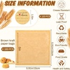 image:imageOutus 400 Pcs Cookie Packaging Bags with Seal 71 x 75 Inch Bakery Pastry Bags with Window Heat Sealable Grease Resistant Paper to Go Bake Sleeves for Gift Giving Donut Bread Sandwich BrownBrown