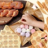 image:imageOutus 400 Pcs Cookie Packaging Bags with Seal 71 x 75 Inch Bakery Pastry Bags with Window Heat Sealable Grease Resistant Paper to Go Bake Sleeves for Gift Giving Donut Bread Sandwich BrownBrown