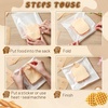 image:imageOutus 400 Pcs Cookie Packaging Bags with Seal 71 x 75 Inch Bakery Pastry Bags with Window Heat Sealable Grease Resistant Paper to Go Bake Sleeves for Gift Giving Donut Bread Sandwich BrownWhite