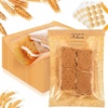 image:imageOutus 400 Pcs Cookie Packaging Bags with Seal 71 x 75 Inch Bakery Pastry Bags with Window Heat Sealable Grease Resistant Paper to Go Bake Sleeves for Gift Giving Donut Bread Sandwich BrownBrown