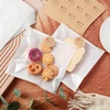 image:imageOutus 400 Pcs Cookie Packaging Bags with Seal 71 x 75 Inch Bakery Pastry Bags with Window Heat Sealable Grease Resistant Paper to Go Bake Sleeves for Gift Giving Donut Bread Sandwich BrownWhite