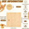 image:imageOutus 400 Pcs Cookie Packaging Bags with Seal 71 x 75 Inch Bakery Pastry Bags with Window Heat Sealable Grease Resistant Paper to Go Bake Sleeves for Gift Giving Donut Bread Sandwich BrownBrown