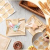 image:imageOutus 400 Pcs Cookie Packaging Bags with Seal 71 x 75 Inch Bakery Pastry Bags with Window Heat Sealable Grease Resistant Paper to Go Bake Sleeves for Gift Giving Donut Bread Sandwich BrownBrown