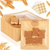 image:imageOutus 400 Pcs Cookie Packaging Bags with Seal 71 x 75 Inch Bakery Pastry Bags with Window Heat Sealable Grease Resistant Paper to Go Bake Sleeves for Gift Giving Donut Bread Sandwich BrownBrown