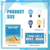 image:imageOutus 47 Pieces Thinking Poster Social Studies Bulletin Board Decoration with Light Bulb Cutouts Think Like a Historian Poster for Middle School High School Office Home Classroom Supplies VintageBright