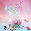 image:imageOutus Iridescent Cellophane Film Rainbow Cellophane Wrapping DIY Craft Decorations for Gift Baskets Fairy Butterfly Supply Party Festival celebrations 39 x 138 InchPinkPink
