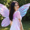 image:imageOutus Iridescent Cellophane Film Rainbow Cellophane Wrapping DIY Craft Decorations for Gift Baskets Fairy Butterfly Supply Party Festival celebrations 39 x 138 InchPinkPurple