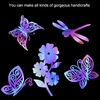 image:imageOutus Iridescent Cellophane Film Rainbow Cellophane Wrapping DIY Craft Decorations for Gift Baskets Fairy Butterfly Supply Party Festival celebrations 39 x 138 InchPinkPurple