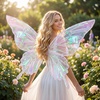 image:imageOutus Iridescent Cellophane Film Rainbow Cellophane Wrapping DIY Craft Decorations for Gift Baskets Fairy Butterfly Supply Party Festival celebrations 39 x 138 InchPinkPink