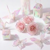 image:imageOutus Iridescent Cellophane Film Rainbow Cellophane Wrapping DIY Craft Decorations for Gift Baskets Fairy Butterfly Supply Party Festival celebrations 39 x 138 InchPinkPink