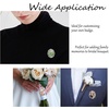image:imagePH PandaHall 10pcs Pin Brooch Cabochon Setting Vintage Brooch Tray Oval Alloy Cabochon Bezel Setting with Pin Back Bridal Photo Charm for Wedding Graduation Decoration Antique Silver 157x118inch