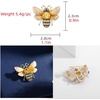 image:imageRhinestone Bee Brooch Pin for Women Girls Fashion Cute Yellow Black Crystal Honeybee Bumblebee Animal Insect Brooches Lapel Pins Dainty Dress Accessories Wedding Christmas Birthday Jewelry Gift