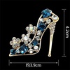 image:imageShuiniba High Heels Shoes Shape Brooch Pin for Women Brides Created Brooch Size 4239cm