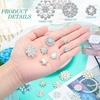 image:imageSyhood 44 Pieces 11 Styles Pearl Rhinestone Brooches Rhinestone Buttons Bulk Faux Pearl Buttons Flower Silver Gold Vintage Brooch Pins for Crafts Jewelry Making Decor DIY Women Wedding Party Accessory
