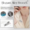image:imageXIMEO Brooches and Pins for Women Metal Lapel Pin Jewelry  Metal Fashion Brooch Pins for Women Pin Clasp Lapel Scarf and Handbag Accessories Modern or Vintage JewelryBean Silver