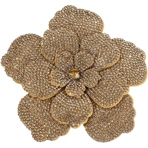 image:imageRhinestone Flower Brooch Pin for Women Men Elegant Sparkly Crystal Camellia Floral Lapel Pins Shawl Dress Suit Clothes Accessories Wedding Party Fashion Jewelry 105mmBrown