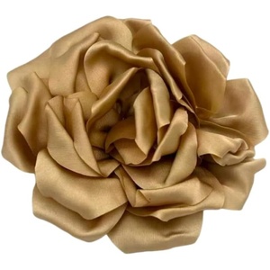 image:imageRose Brooch and Pin for Women Elegant Delicate Flower Pin Shawl Clip Duck Beak Clip for Womens Dress Banquet Party Jewelry GiftD 11cm deep gold