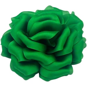 image:imageRose Brooch and Pin for Women Elegant Delicate Flower Pin Shawl Clip Duck Beak Clip for Womens Dress Banquet Party Jewelry GiftD 11cm green