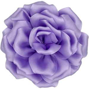 image:imageRose Brooch and Pin for Women Elegant Delicate Flower Pin Shawl Clip Duck Beak Clip for Womens Dress Banquet Party Jewelry GiftD 11cm purple