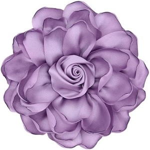 image:imageRose Brooch and Pin for Women Elegant Delicate Flower Pin Shawl Clip Duck Beak Clip for Womens Dress Banquet Party Jewelry GiftTaro purple