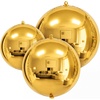image:imageOutus 6 Pcs Silver Foil Metallic Balloons 70 Big 4D Balls  Large Round Inflatable Balloons Giant Jumbo Nylon Orbs with Mirror Shine Wedding Birthday Space Disco Party DecorationsGold