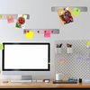 image:imageOutus 6 Pcs Magnetic Bulletin Board Strip 15 x 2 with 48 Magnets Silver  Metal Display Strips For Notes Photos And Memos Ideal For Office Home Classroom And WorkspaceSilver