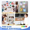 image:imageOutus 6 Pcs Magnetic Bulletin Board Strip 15 x 2 with 48 Magnets Silver  Metal Display Strips For Notes Photos And Memos Ideal For Office Home Classroom And WorkspaceSilver  Black  White