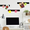 image:imageOutus 6 Pcs Magnetic Bulletin Board Strip 15 x 2 with 48 Magnets Silver  Metal Display Strips For Notes Photos And Memos Ideal For Office Home Classroom And WorkspaceBlack