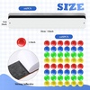image:imageOutus 6 Pcs Magnetic Bulletin Board Strip 15 x 2 with 48 Magnets Silver  Metal Display Strips For Notes Photos And Memos Ideal For Office Home Classroom And WorkspaceSilver  Black  White