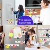 image:imageOutus 6 Pcs Magnetic Bulletin Board Strip 15 x 2 with 48 Magnets Silver  Metal Display Strips For Notes Photos And Memos Ideal For Office Home Classroom And WorkspaceWhite