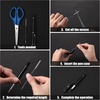 image:imageOutus 60 Pcs 07 mm Black Retractable Pen Refills Bulk 42inch Replacement Ballpoint Ink Pen Refills for Click Ball Point Pens School Office SuppliesBlack