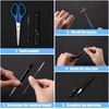 image:imageOutus 60 Pcs 07 mm Black Retractable Pen Refills Bulk 42inch Replacement Ballpoint Ink Pen Refills for Click Ball Point Pens School Office SuppliesBlue