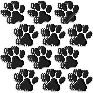image:imageOutus 36 Pcs Paw Print Magnets Cute Decorative Patrol Refrigerator Magnets Set for Back to School Locker Accessories Whiteboard Classroom Kitchen Cabinet and Office Decor12 ColorsBlack