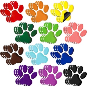 image:imageOutus 36 Pcs Paw Print Magnets Cute Decorative Patrol Refrigerator Magnets Set for Back to School Locker Accessories Whiteboard Classroom Kitchen Cabinet and Office Decor12 Colors12 Colors