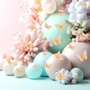 image:imageOutus 120 Pieces 3D Layered Butterfly Wall Decor  Removable Butterfly Stickers Hollow Mural Decals for Birthday Cake Decorations Crafts Bouquet Flower ArrangementsGold