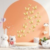 image:imageOutus 120 Pieces 3D Layered Butterfly Wall Decor  Removable Butterfly Stickers Hollow Mural Decals for Birthday Cake Decorations Crafts Bouquet Flower ArrangementsWhite