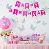 image:imageOutus 120 Pieces 3D Layered Butterfly Wall Decor  Removable Butterfly Stickers Hollow Mural Decals for Birthday Cake Decorations Crafts Bouquet Flower ArrangementsHolographic Silver