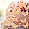 image:imageOutus 120 Pieces 3D Layered Butterfly Wall Decor  Removable Butterfly Stickers Hollow Mural Decals for Birthday Cake Decorations Crafts Bouquet Flower ArrangementsGold