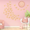 image:imageOutus 120 Pieces 3D Layered Butterfly Wall Decor  Removable Butterfly Stickers Hollow Mural Decals for Birthday Cake Decorations Crafts Bouquet Flower ArrangementsGold