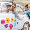 image:imageOutus 24 Pcs Flower Magnets for Car Funny Cute Magnetic Car Decals Hippie 60s 70s Decorative Flower Magnets Decorations for Door Fridge Home Refrigerator 39 Inch22 Inch51 Inch  Waterproof Funny Cute 60s 74s Hippie Retro Removable Reusable Flower Magnets Decorations for Door Fridge Home Vehicles39 Inch22 Inch51 Inch