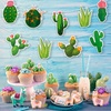 image:imageOutus 40 Pieces Cactus Cutouts Party Decoration Green Prickly Cactus Cutouts Stickers Summer Plants Bulletin Board Paper Cuts for Fiesta Mexican Party Vbs Classroom Bulletin Board Wall Supplies